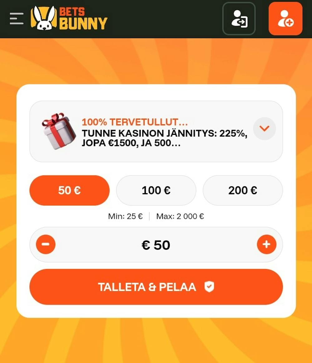 bets bunny casino rekisteröityminen